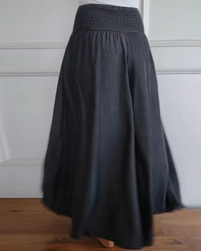 Jasper | Pantaloni a Vita Alta Smock