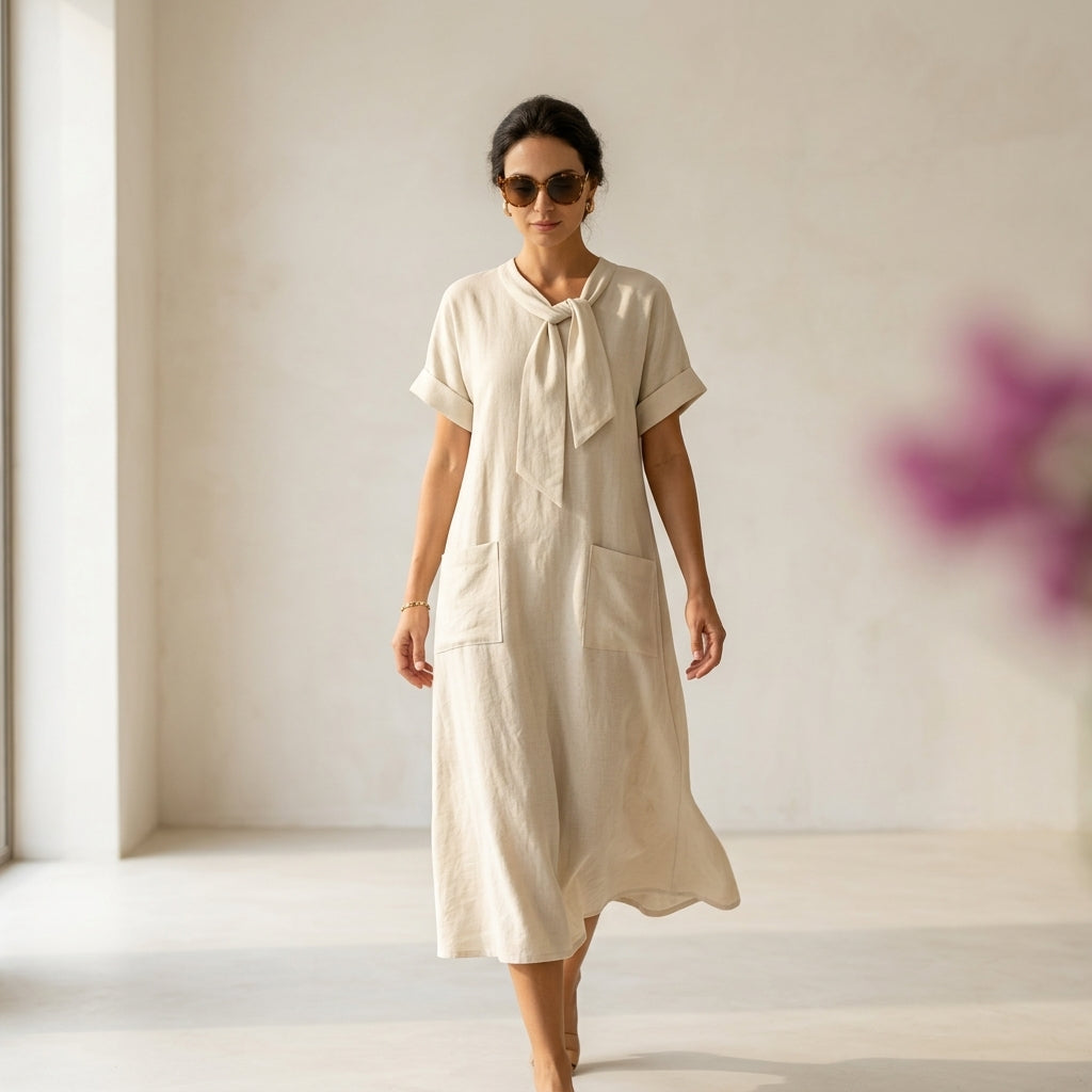Emma Velvet™ Elegante Vestido con bolsillos
