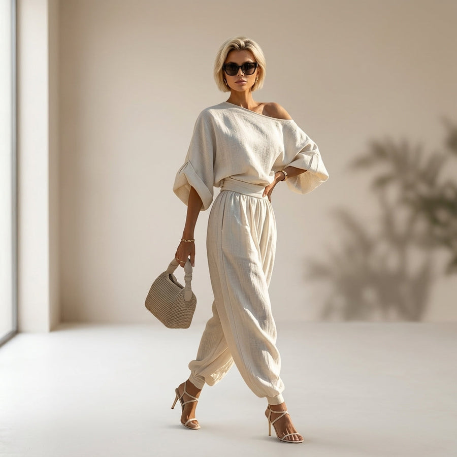 Conjunto de Lino Off-white