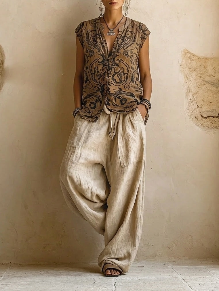 ✨ Giulia | Completo Fluido in Stile Boho a Strati ✨