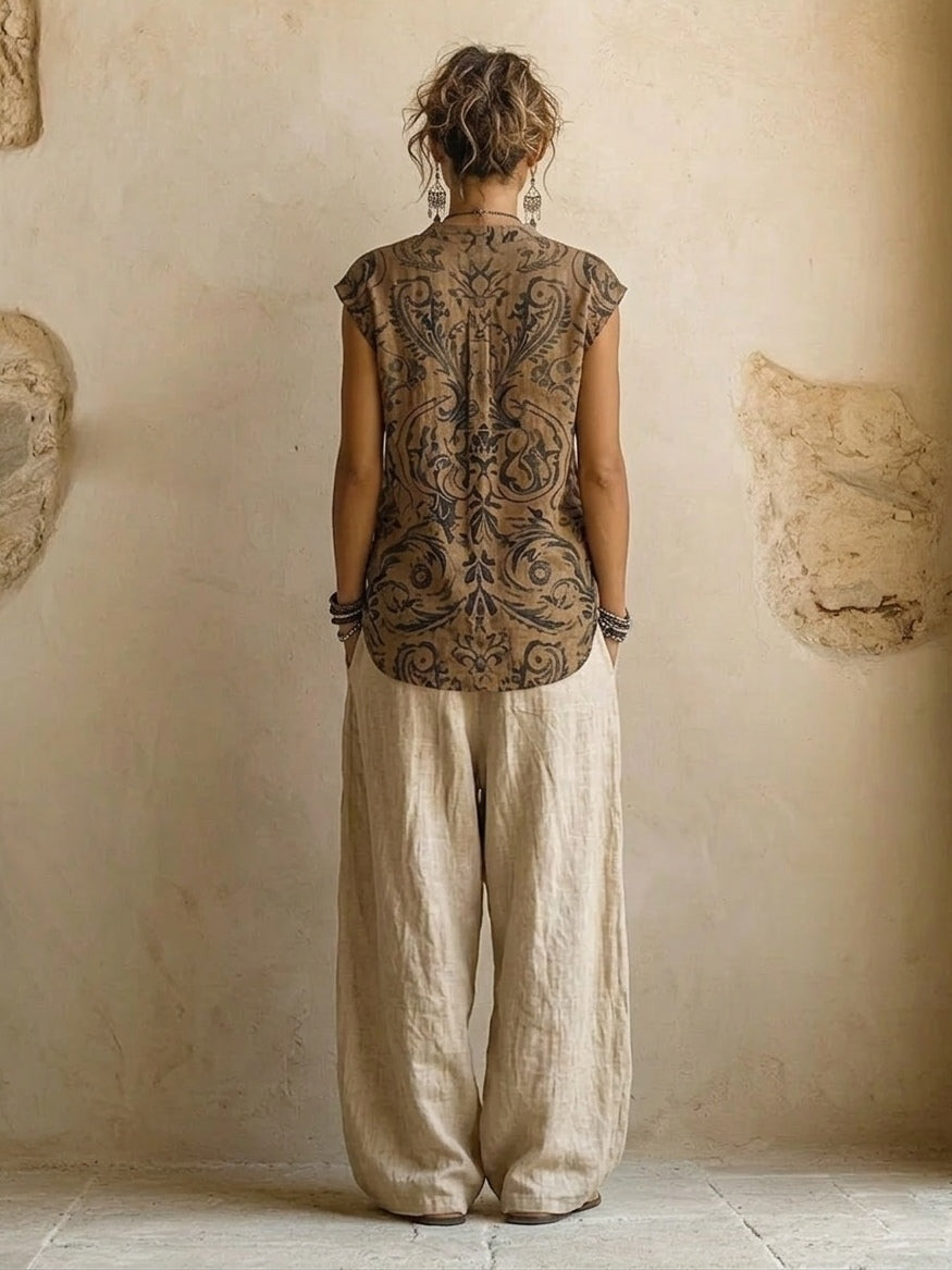 ✨ Giulia | Completo Fluido in Stile Boho a Strati ✨